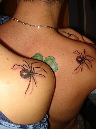 Spider tattoo Black widow tattoo
