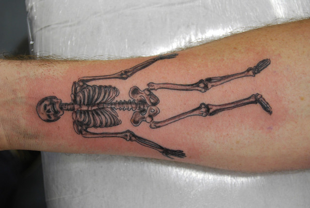 skeleton tattoo Tattooed by Johnny at The Tattoo Studio 5 The high street