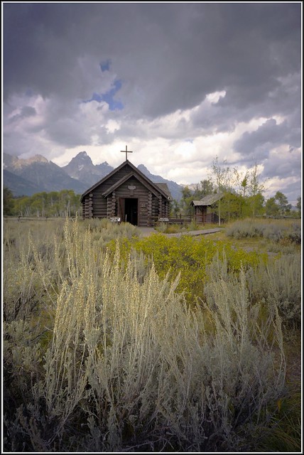 Wedding Chapel at the Chapel of the Transfiguration Moose Wyoming