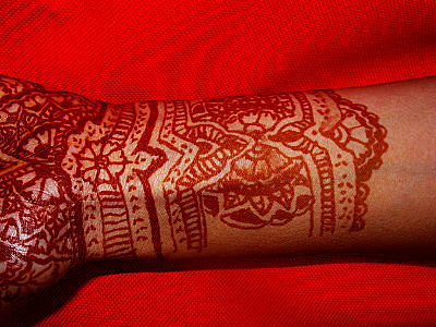 henna tattoo original glove design for hand and wrist