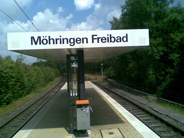 Haltestelle Möhringen Freibad