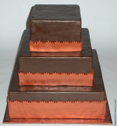 Moroccan Copper Wedding Cake