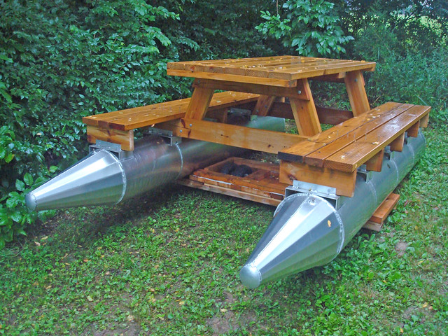 picnic table/pontoon boat 2 | Flickr - Photo Sharing!