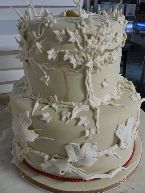 Simple Fall Wedding Cake