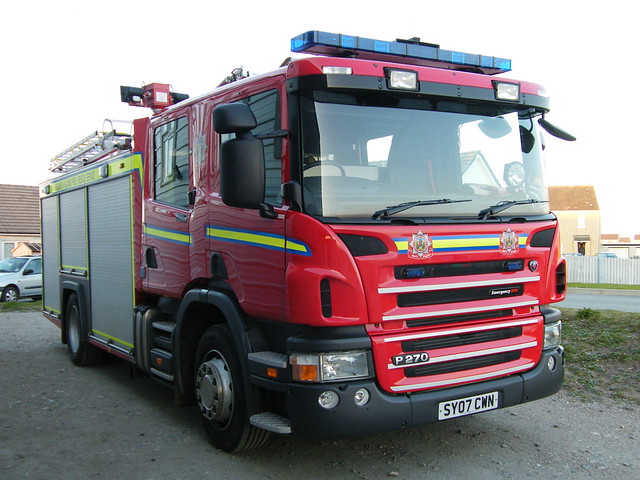 Benbecula Fire stations SCANIA Fire Engine