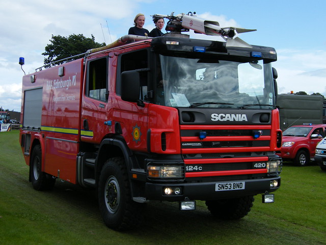 SCANIA 124C Fire Engine the Scotland Truckfest 2009