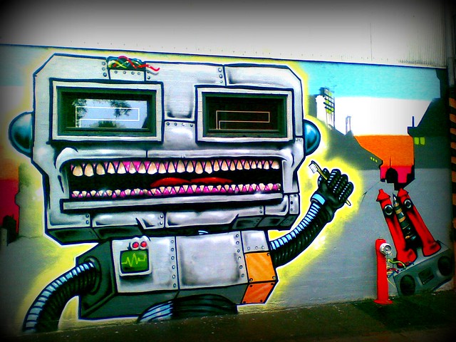 Street art Robot