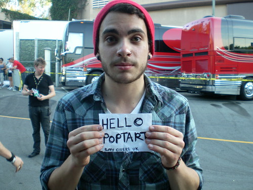 My good friend Dan got a picture of Taylor York from Paramore holding a sign