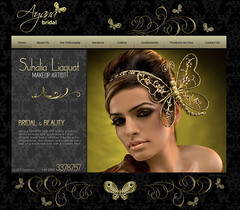 Makeup Artist Websites on Bridal Make Up Artist Home Page Design