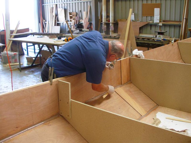 Building a boat at home - xxxx castlemaine beer boat building