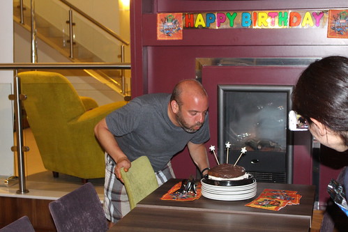 Blowing out the candles