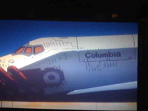 Shuttle Columbia in a Cowboy Bebop episode. Hate when an old show references a future where the object won't exist.