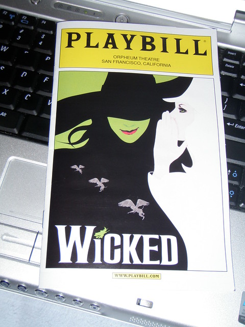 Wicked Playbill went to see Wicked at the Orpheum Theater and it was 
