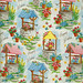 Vintage gift wrap - happy wishes