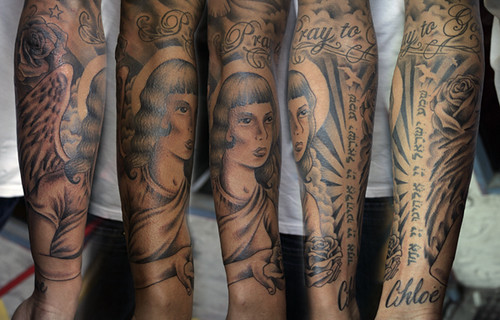 Angels Sleeve Tattoo