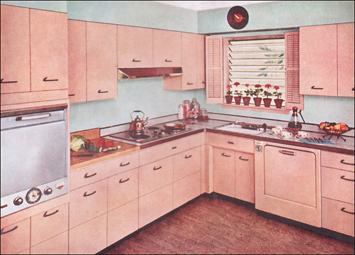 1955 Kitchen with Capitol Steel Cabinets 