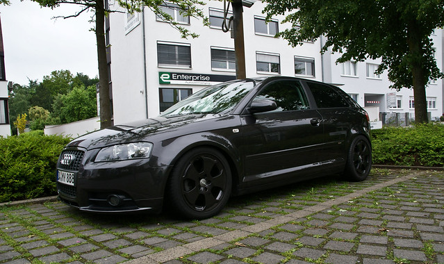 slammed audi a3 saw this beauty today actually driven by a girl 