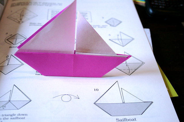 origami boat | Flickr - Photo Sharing!