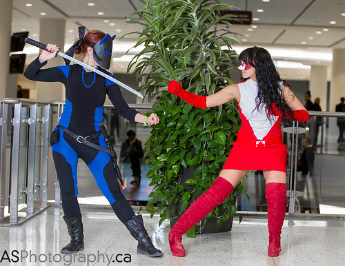 Femme Fatale Fox & Captain Canuck at March Toronto Comic Con 2014 by andreas_schneider