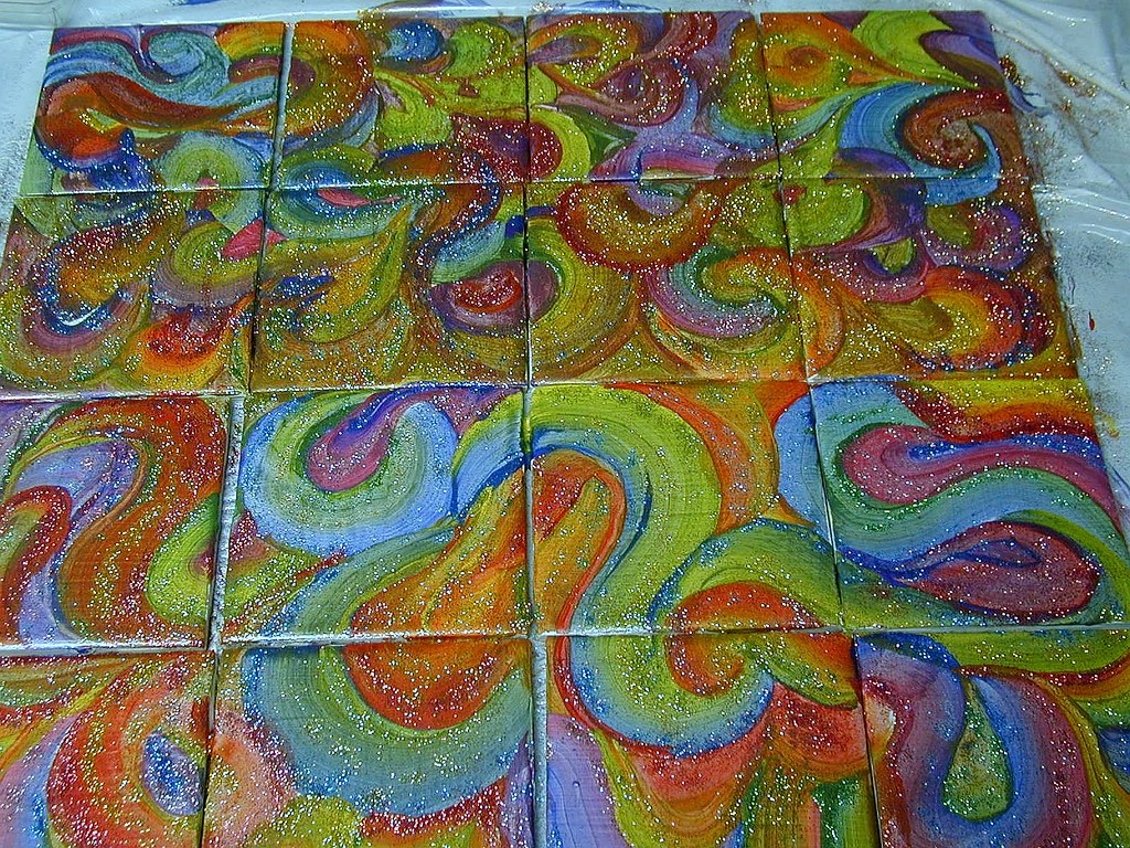 painted Reused, for glass mosaic glass on  painting a   tiles mosaic photo  tempered under tiles