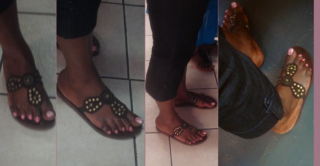 Thick Mature Haitian Female toesLighting was kinda poor