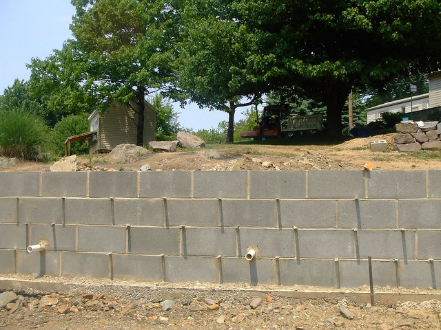Concrete Block Retaining Wall | Flickr - Photo Sharing!