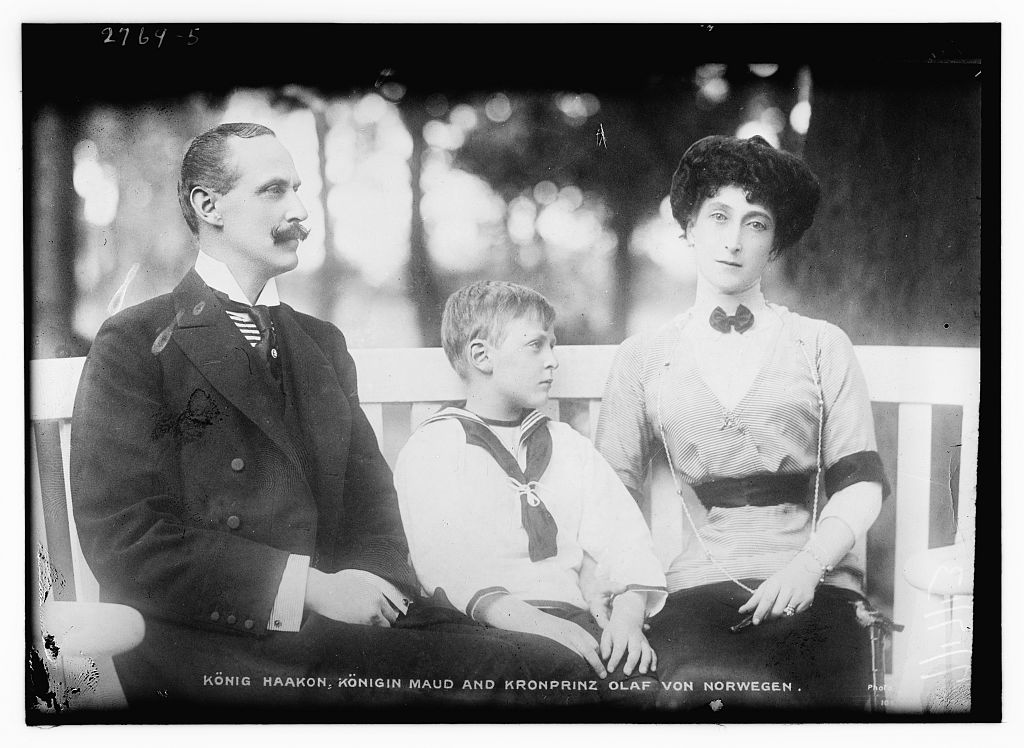 King Haakon, Queen Maud, and Crown Prince Olav of Norway