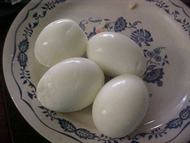 Boiled and Peeled Eggs