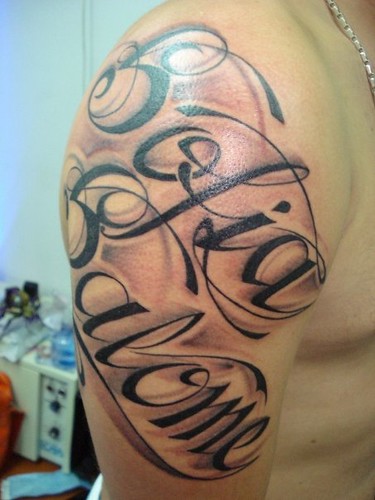 Lettering Tattoo Exotic Tattoo Medellin Lettering Tattoo