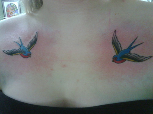Swallow Tattoos Done by Seth Innervision at Surry Hills