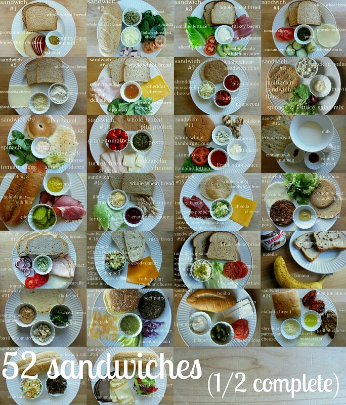 52 sandwiches (1/2 complete)