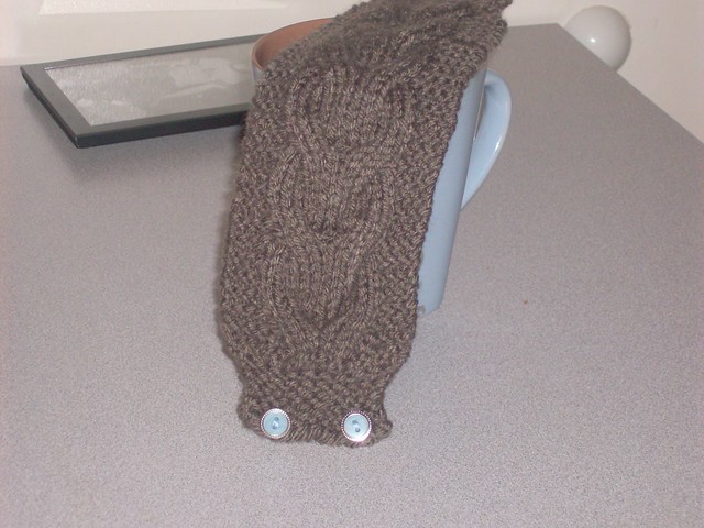 On being a knitwit: Leaning Rib Coffee Cozy ~Free Pattern~