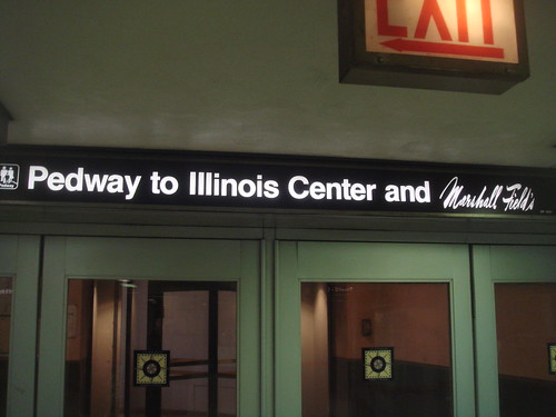 Pedway to Illinois Center and Marshall Fields