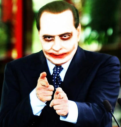 Silvio Berlusconi as The Joker