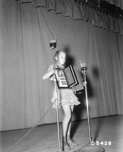 Talent Shown Girl Playing Accordion