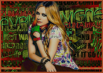 Avril Lavigne Runaway Graphic meia boca