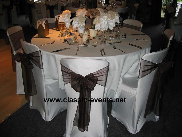 real wedding receptions with NO chair cover sashes