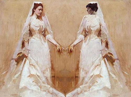 The Wedding Couple, after Abbot Handerson Thayer and Richard E. Miller