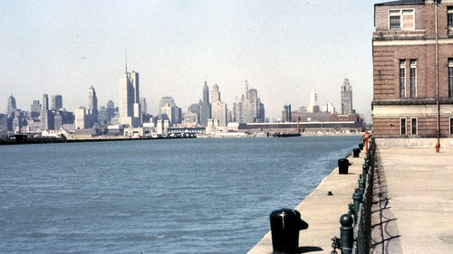 view of Chicago from Navy Pier in 1958