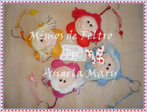 Meninas flores by ♥ Mimos de Feltro by Angela Mary® ♥