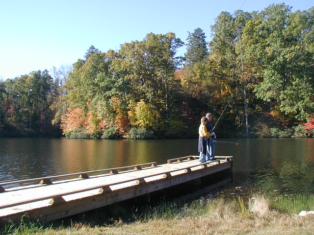 fishing at Holliday Lake
