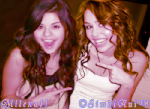 Selena Miley Friends Forever by SimbiAni