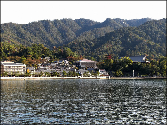 Approaching Miyajima by Ferry