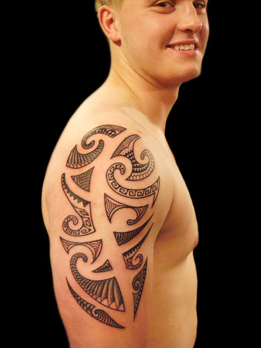 South pacific/polynesian tribal tattoo