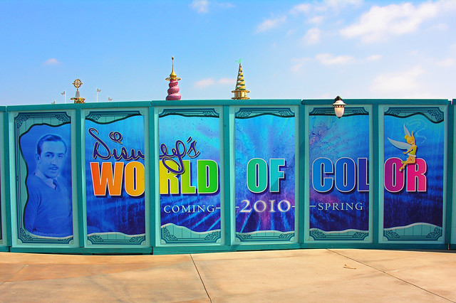 Construction Wall in Front of Paradise Pier