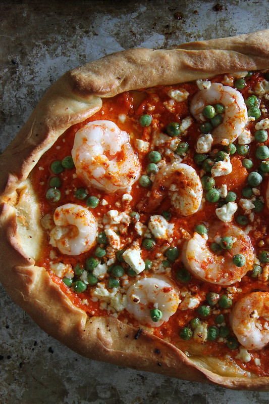 Spanish Shrimp Pizza