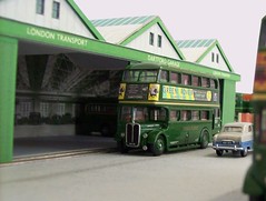 Dartford  Bus Garage diorama