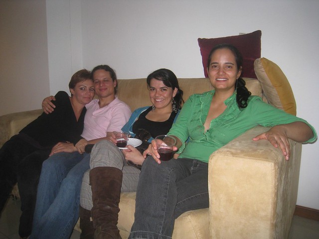 From left:  Joanna and Martin, Alejandra, and Paola