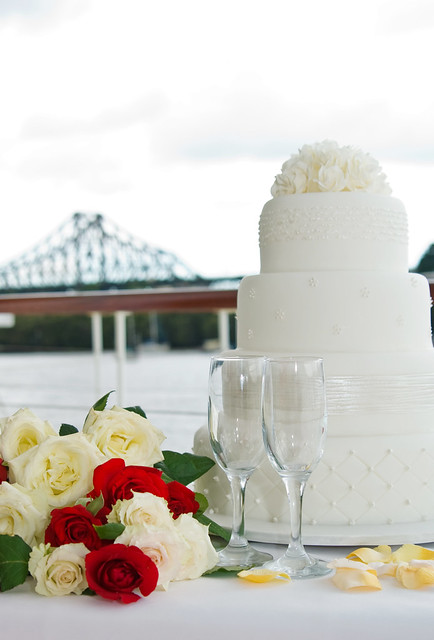 Wedding Reception on the Brisbane River With Story Bridge in the Background