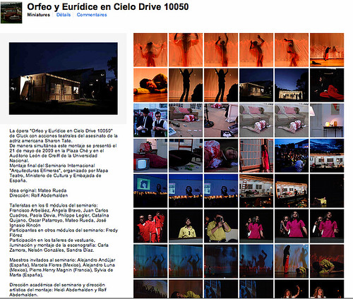Orfeo y Eur dice en Cielo Drive 10050 Fotograf as Juan Carlos Cuadros